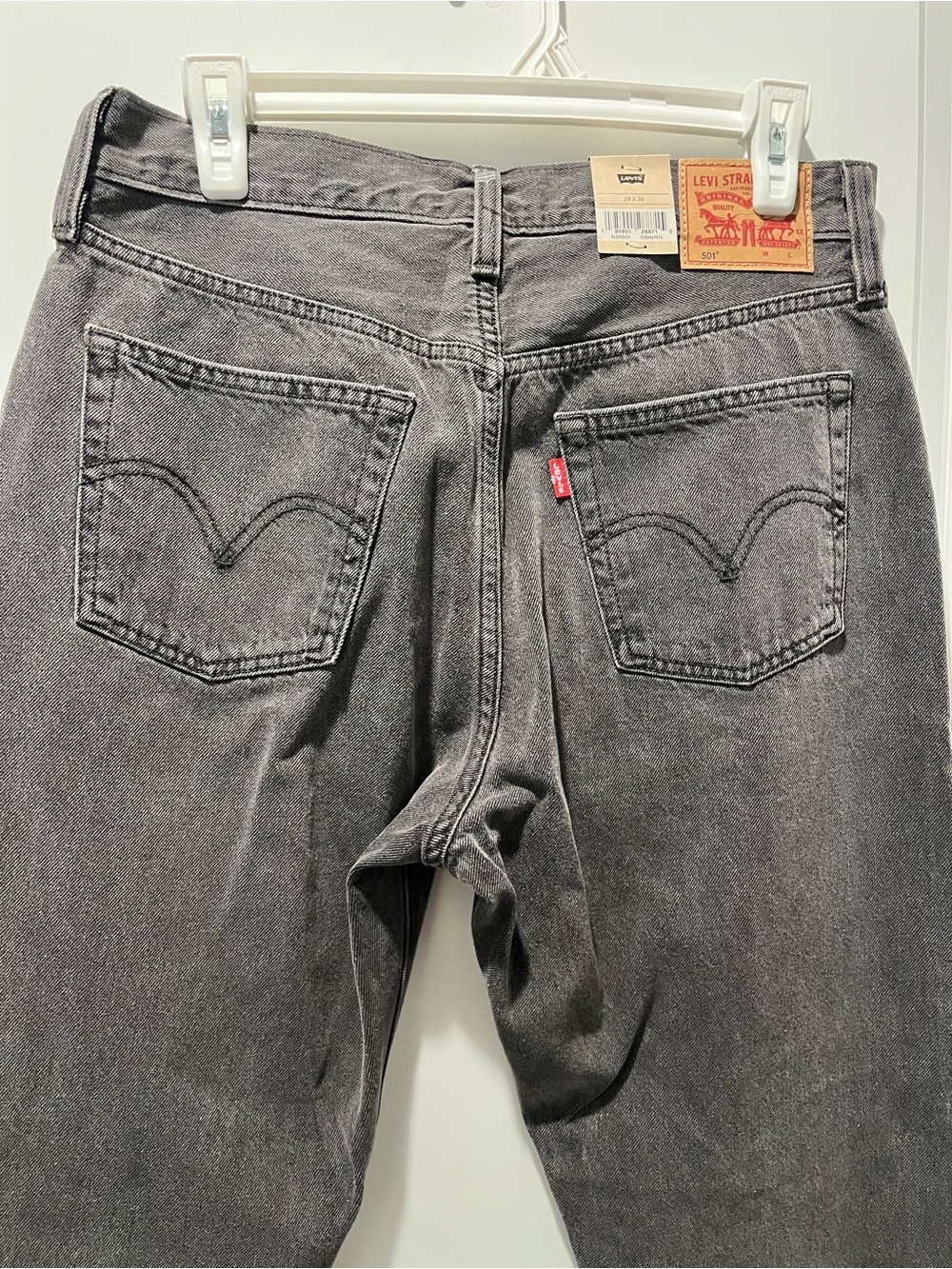 Levi's Men's Relaxed Jeans - Washed Black Gray